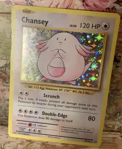 XY Evolutions Chansey Holo Card 70/108 Very Good Card Pokemon TCG Foil 2016 - Image 1