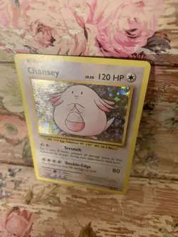 XY Evolutions Chansey Holo Card 70/108 Very Good Card Pokemon TCG Foil 2016 - Image 2