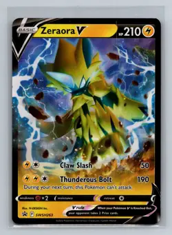 Zeraora V Holofoil Promo SWSH: Sword & Shield Promo Cards SWSD Lightning SWSH263 - Image 1