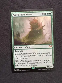WORLDSPINE WURM Commander: Duskmourn: House of Horror - MTG - NM/M - Image 1