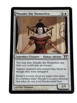 Masako the Humorless Champions of Kamigawa MTG NM Unplayed 2004 - Image 1