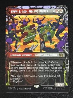 MTG Teenage Mutant Ninja Turtles Raph & Leo, Sibling Rivals Showcase 0249 Rare - Image 1