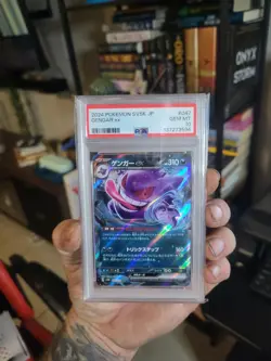 2024 POKEMON JAPANESE SV5K WILD FORCE #047 GENGAR EX PSA 10 - Image 1