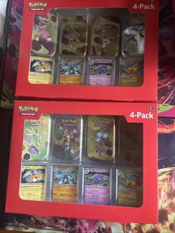 2 Pokemon Scarlet & Violet TCG Sam’s Club 151 Mini Tin Box Sealed - Lot of TWO - Image 1