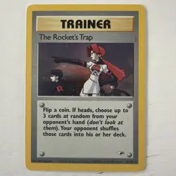 2000 Pokemon The Rocket's Trap 19/132 Team Rocket Holo Rare Trainer - Image 1