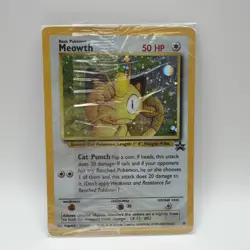Pokemon TCG Meowth Holo Wotc Black Star Promo #10 Gameboy Factory Sealed - Image 1