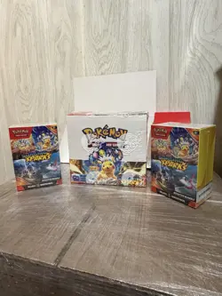 Pokemon Surging Sparks Factory Sealed Booster Box And 2 Booster Bundles - Image 1