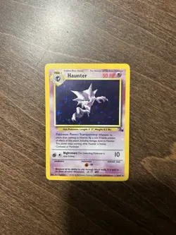 Haunter 6/62 Holo Rare - Pokemon TCG Fossil WOTC - LP - Image 1