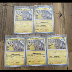 5x Pokemon Pikachu At The Museum x Natural History London Jumbo Card - Sealed - Image 1