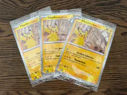 Pokemon Pikachu At The Museum x Natural History London Jumbo Card - Sealed x3 - Image 1
