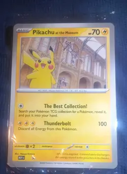 Pokemon x Natural History Museum Pikachu At The Museum Jumbo Sealed In Hand - Image 1