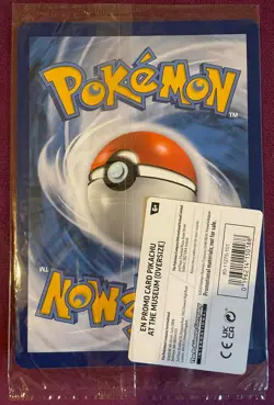 Pokemon Pikachu At The Museum x Natural History London Jumbo Card - Sealed - Image 2