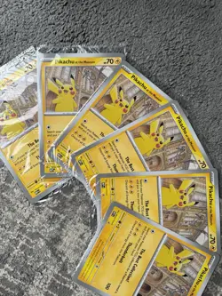 Pokemon Pikachu At The Museum x Natural History London Jumbo Card - Sealed x5 - Image 1