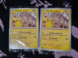 Pokemon X Natural History Museum - Pikachu at the Museum Jumbo Card - Sealed - Image 1