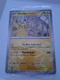 Pikachu At The Museum (SEALED) X Natural History Museum Pokemon Jumbo Card Mint - Image 1
