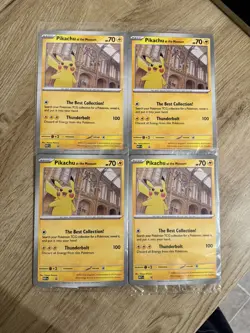 Pokemon Pikachu At The Museum x Natural History London Jumbo Card - Sealed x 1 - Image 1