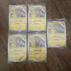 Pokemon Pikachu At The Museum x Natural History London Jumbo Card - Sealed x5 - Image 1