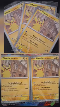 X5 Pokemon Pikachu At The Museum x Natural History London Jumbo Card - Sealed - Image 1