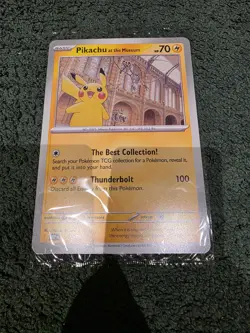 Pokemon Pikachu At The Museum x Natural History London Jumbo Card - Sealed - Image 3