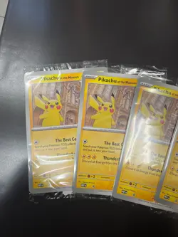 Pokemon Pikachu At The Museum x Natural History London Jumbo Card - Sealed x5 - Image 4