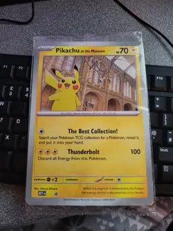 Pokemon x Natural History Museum Pikachu at the Museum (Sealed) Jumbo Promo Card - Image 1