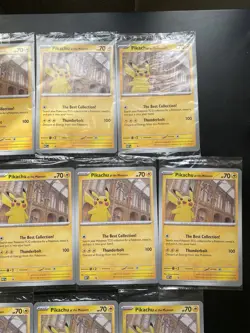 Pokemon TCG MEP Promo Natural History Pikachu At The Museum Jumbo Sealed X 13 - Image 4