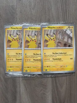 Pikachu At The Museum, Pokemon X Natural History Museum Jumbo Promo - SEALED - Image 3