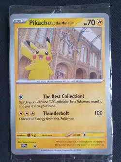 Pokemon Pikachu At The Museum X Natural History JUMBO Card MEP Promo Sealed - Image 1