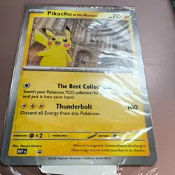 Pikachu At The Museum, Pokemon X Natural History Museum Jumbo Promo - SEALED - Image 1