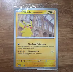 Pikachu At The Museum, Pokemon X Natural History Museum Jumbo Promo - SEALED - Image 1