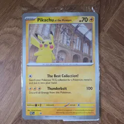 Pikachu At The Museum, Pokemon X Natural History Museum Jumbo Promo - SEALED - Image 2