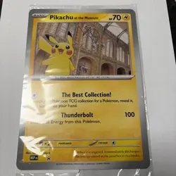 Pikachu At The Museum, Pokemon X Natural History Museum Jumbo Promo - SEALED - Image 1