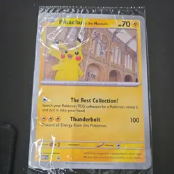 Pikachu At The Museum, Pokemon X Natural History Museum Jumbo Promo Sealed - Image 1