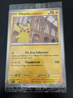 Pikachu At The Museum, Pokemon X Natural History Museum Jumbo Promo - SEALED - Image 1
