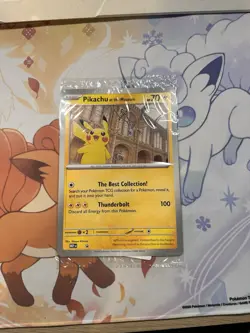 Pikachu At The Museum, Pokemon X Natural History Sealed Museum Jumbo Promo Card - Image 1