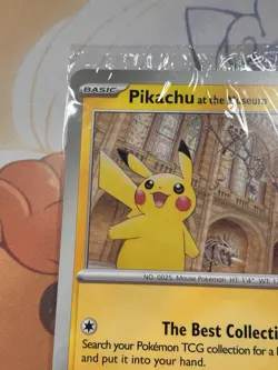 Pikachu At The Museum, Pokemon X Natural History Sealed Museum Jumbo Promo Card - Image 4
