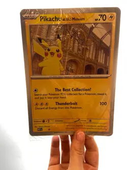 Pikachu At The Museum, Pokemon X Natural History Museum Jumbo Promo - SEALED - Image 1