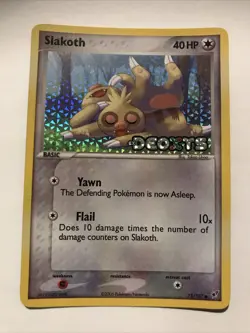 Slakoth #73/107 Holo STAMPED 2005 EX Deoxys Pokemon Card - Image 1