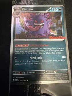 Pokemon Gengar GameStop Promo Stamped Card English 050/088 SEALED - Image 1