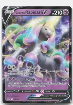 Galarian Rapidash V Promo SWSH: Sword & Shield Promo Cards SWSD Psychic Holofoil - Image 1