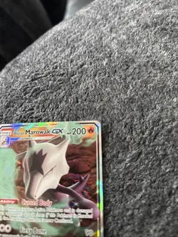 Pokemon TCG Alolan Marowak GX Black Star Promo Rare Holo Card SM187 HP - Image 4
