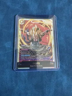 Bandai Dragon Ball Super Gogeta SCR Battle Card FB09-122 40000 HP 6 Cost - Image 1