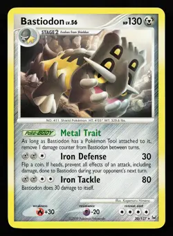 Bastiodon 20/127 Rare Platinum Pokemon Card - Image 1