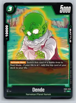 Dragon Ball Super Card Game Dende FB05-058 UC Fusion World Planet Namek Battle - Image 1