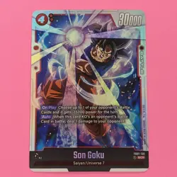 Son Goku FB01-139 SCR Secret Rare Dragon Ball Card Fusion World - Image 1