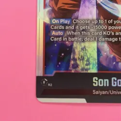 Son Goku FB01-139 SCR Secret Rare Dragon Ball Card Fusion World - Image 4