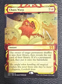 MTG Chaos Warp Strixhaven: Mystical Archives Regular Instant Magic Card - Image 1