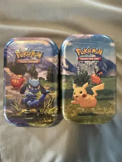 Pokemon TCG Mega Evolution Ascended Heroes Mini Tin Lot of 2 Factory Sealed - Image 1