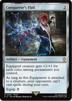 1 x Conqueror's Flail - Final Fantasy Commander - LP - MTG - Image 1