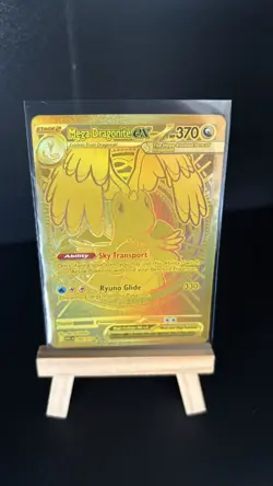 Mega Dragonite EX 295/217 Gold Mega Hyper Rare Ascended Heroes Pokemon TCG NM+ - Image 1